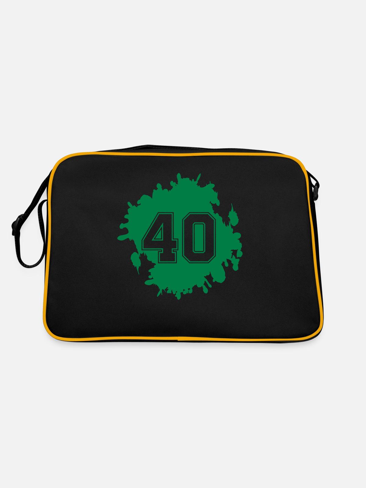 blob 40 - Sac Retro - noir/or - Dos