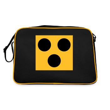 blind - Retro Tasche - Schwarz/Gold - Hinten