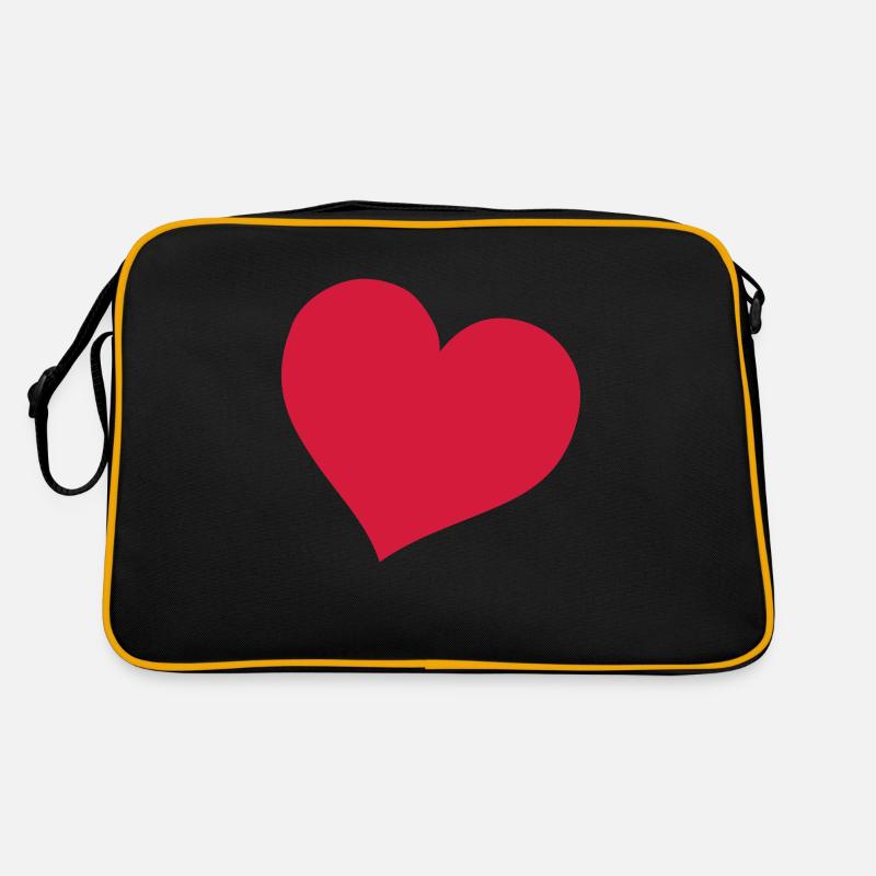 herz Retro Tasche