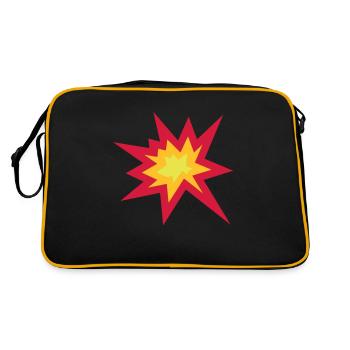 Explosion - Retro Bag - black/gold - Back