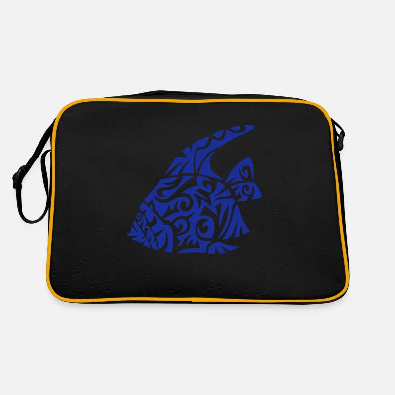 exotic fish fish tribal 82 Retro Bag