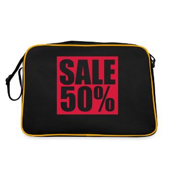 For sale sale reduced 50 percent - Retro Bag - black/gold - Back