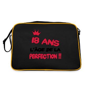18 ans l'âge de la perfection - Sac Retro - noir/or - Dos
