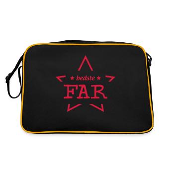 Far / fars dag / familj / Papa / pappa / bursdag - Sac Retro - noir/or - Dos