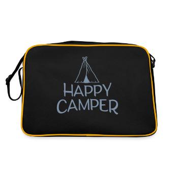 Happy Camper Outdoor Tent - Retro Bag - black/gold - Back