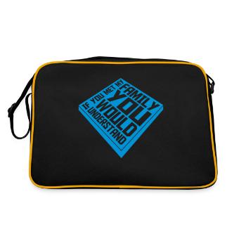 you would understand quote - Retro Bag - black/gold - Back