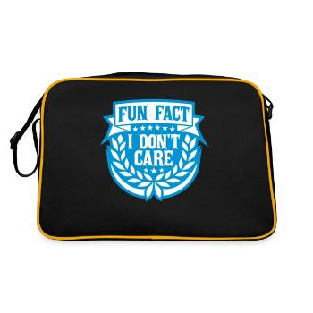 Je me fiche des faits - Sac Retro - noir/or - Dos