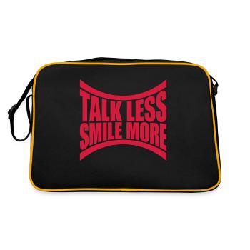talk less smile more - Retro Bag - black/gold - Back