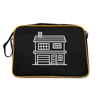 Maison Propriété - Sac Retro - noir/or - Dos
