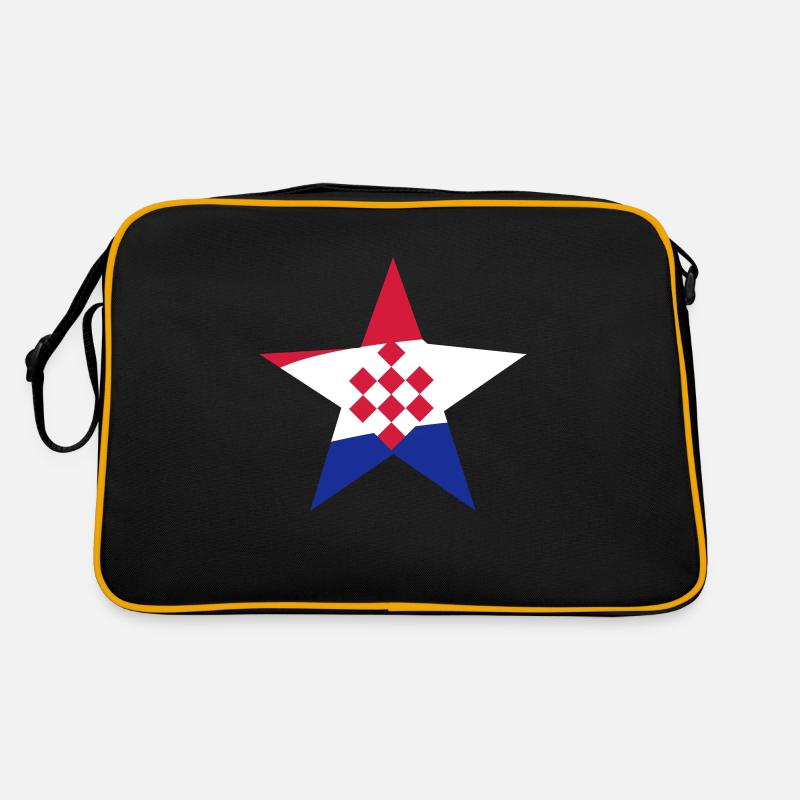Kroatien Stern Retro Tasche