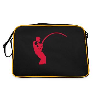 the angler of bodden pike - Retro Bag - black/gold - Back