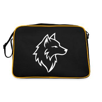 Contour du loup - Sac Retro - noir/or - Dos