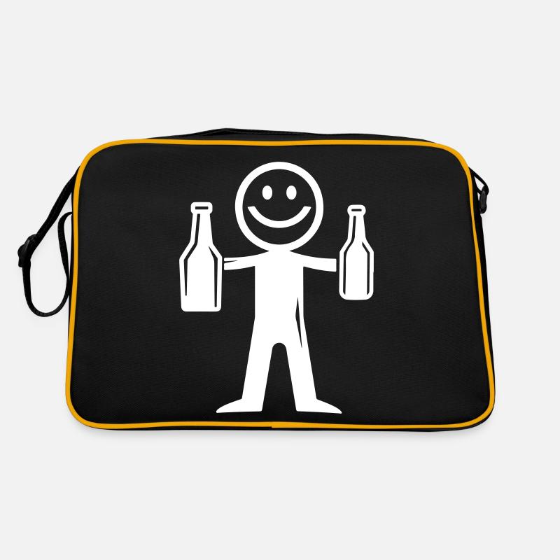 Bière Stick Figure Sac Retro