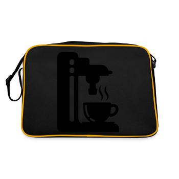 Coffee machine symbol - Retro Bag - black/gold - Back
