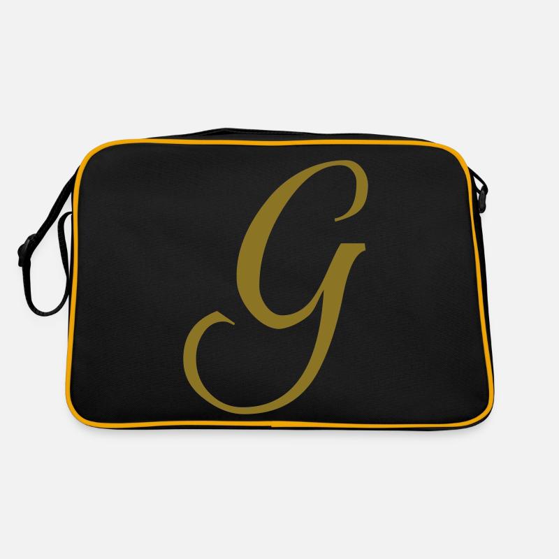 G - Letter - Retro Bag - black/gold
