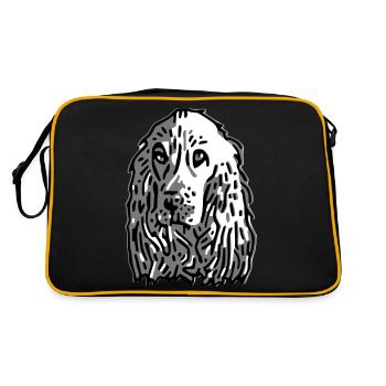 cocker - Sac Retro - noir/or - Dos