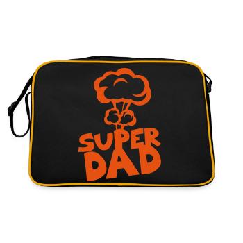 super dad explosion nucleaire - Sac Retro - noir/or - Dos