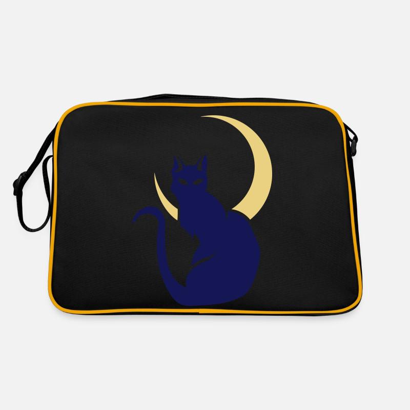 Night Cat Retro Tasche