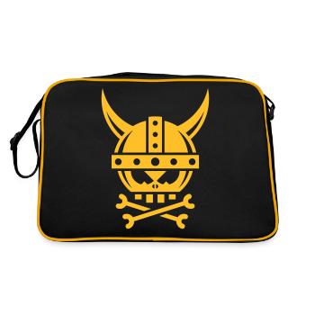 Vikings / Crânes / Crânes (Graphique) - Sac Retro - noir/or - Dos