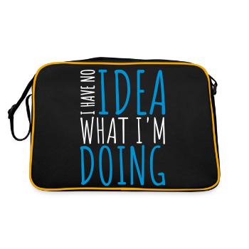 I Have No Idea - Retro Bag - black/gold - Back