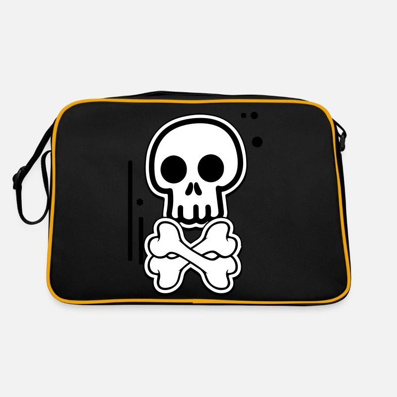 Comic Pirate Skull Retro Bag