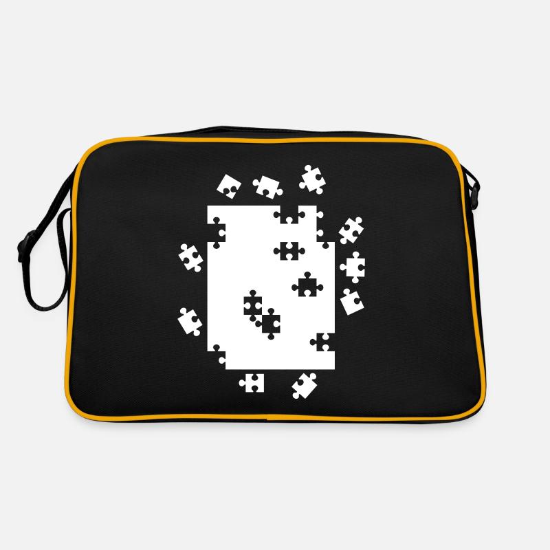 T-shirt de conception de jeu de puzzle Sac Retro