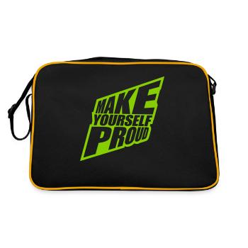 Faites-vous fier de la citation - Sac Retro - noir/or - Dos