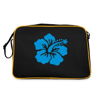 Hibiskusblüte - Sac Retro - noir/or - Dos