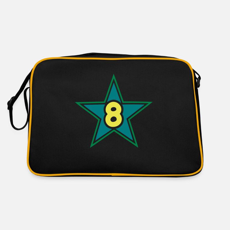 8 numero star etoile Sac Retro