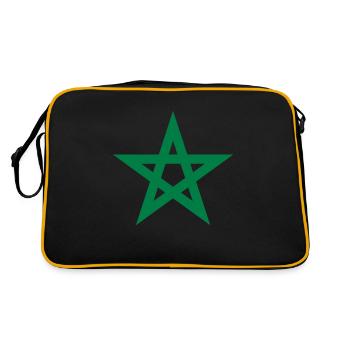 maroc étoile - Sac Retro - noir/or - Dos