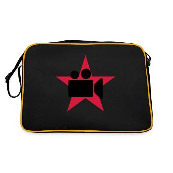 Cameraman / Camera / Video / Cadreur - Sac Retro - noir/or - Dos
