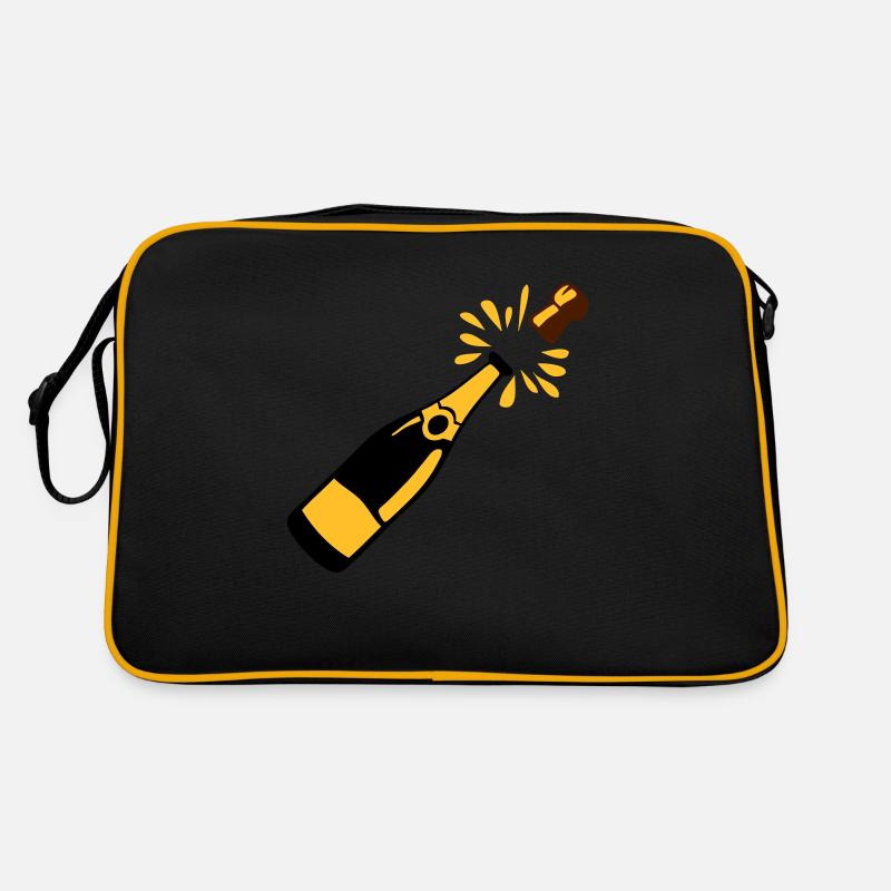 Flaschen-Alkohol-Verschluss springt Retro Tasche