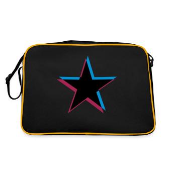 Effet étoile 3D - Sac Retro - noir/or - Dos