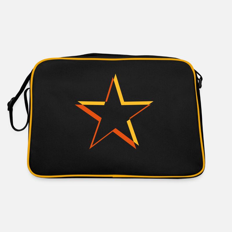 Étoile 3D jaune Sac Retro