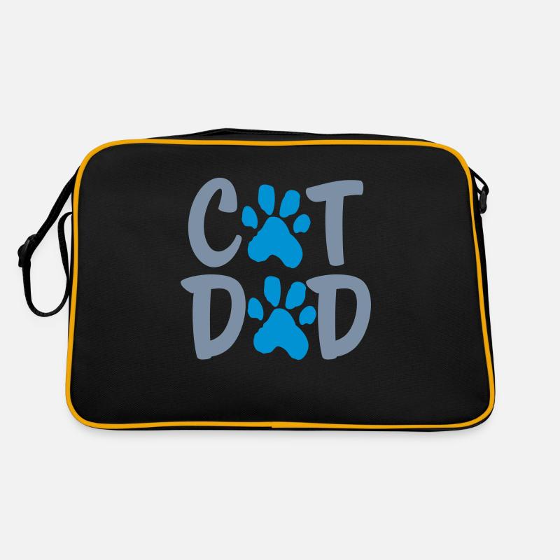 Paw Logo Cat Dad Retro Bag