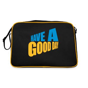 Bonne journée - Sac Retro - noir/or - Dos