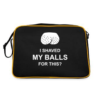 Je me suis rasé les couilles - Sac Retro - noir/or - Dos