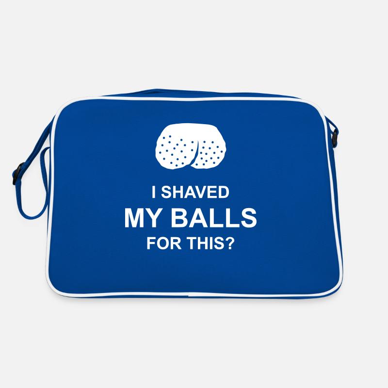 I shaved my balls Retro Tasche