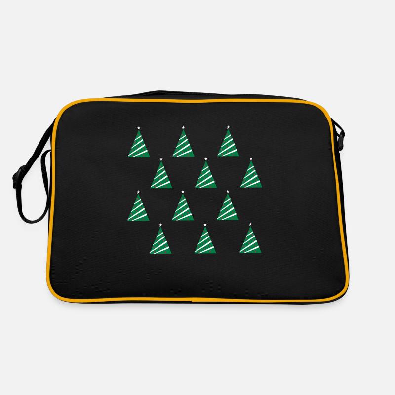 Weihnachtsbäume Retro Tasche