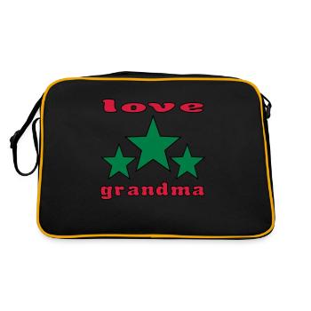 Love grandma - Sac Retro - noir/or - Dos
