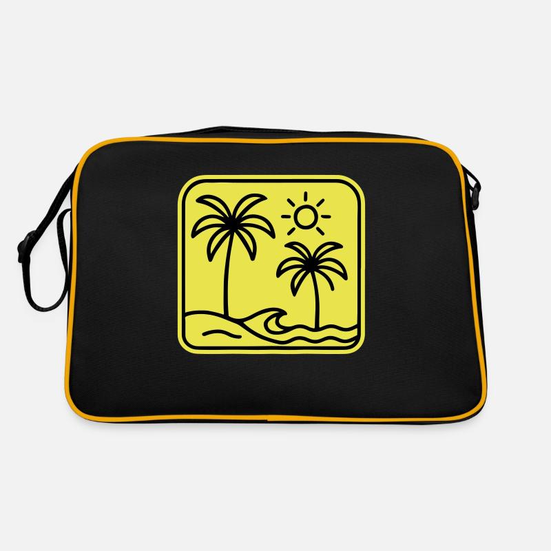 Plage de Palm Trees Sac Retro