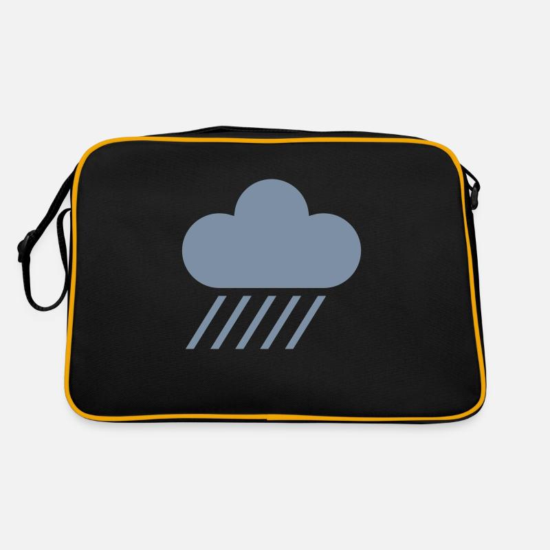 Wetter-Symbol - Cloud & regen Retro Tasche
