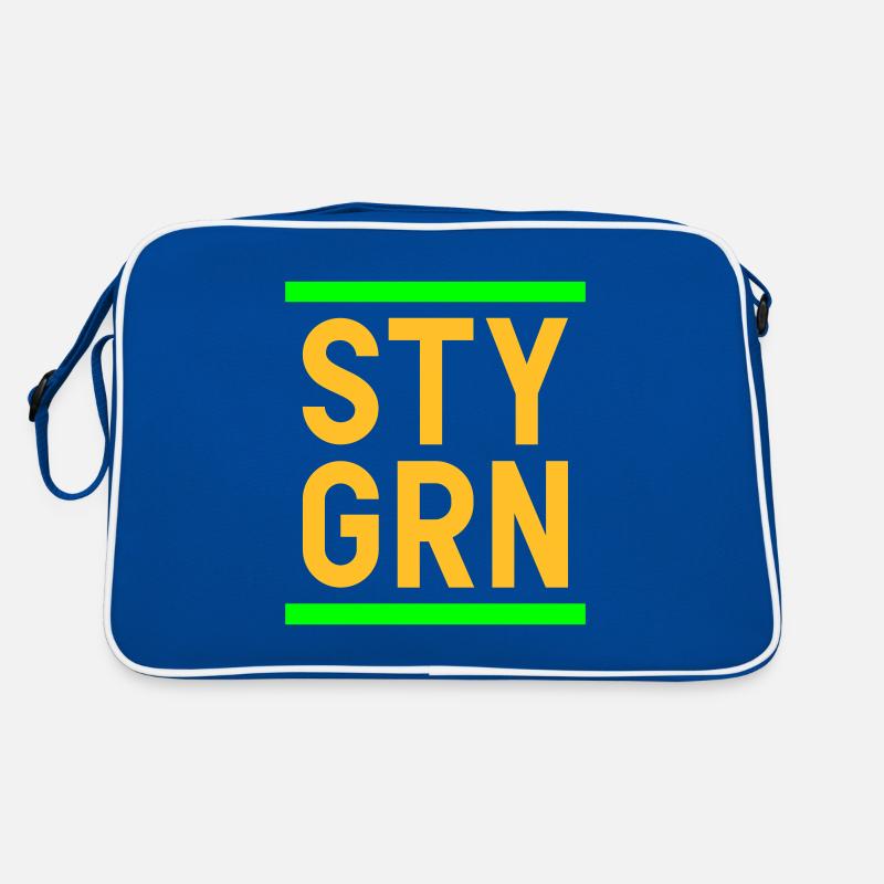 Sty grn (lignes) Sac Retro