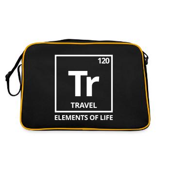Elements of life: 120 Travel Periodic System Travel - Retro Bag - black/gold - Back