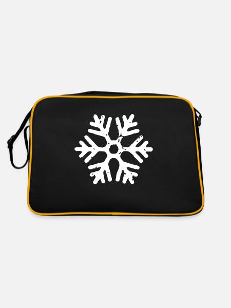 flocon de neige - Sac Retro - noir/or - Dos