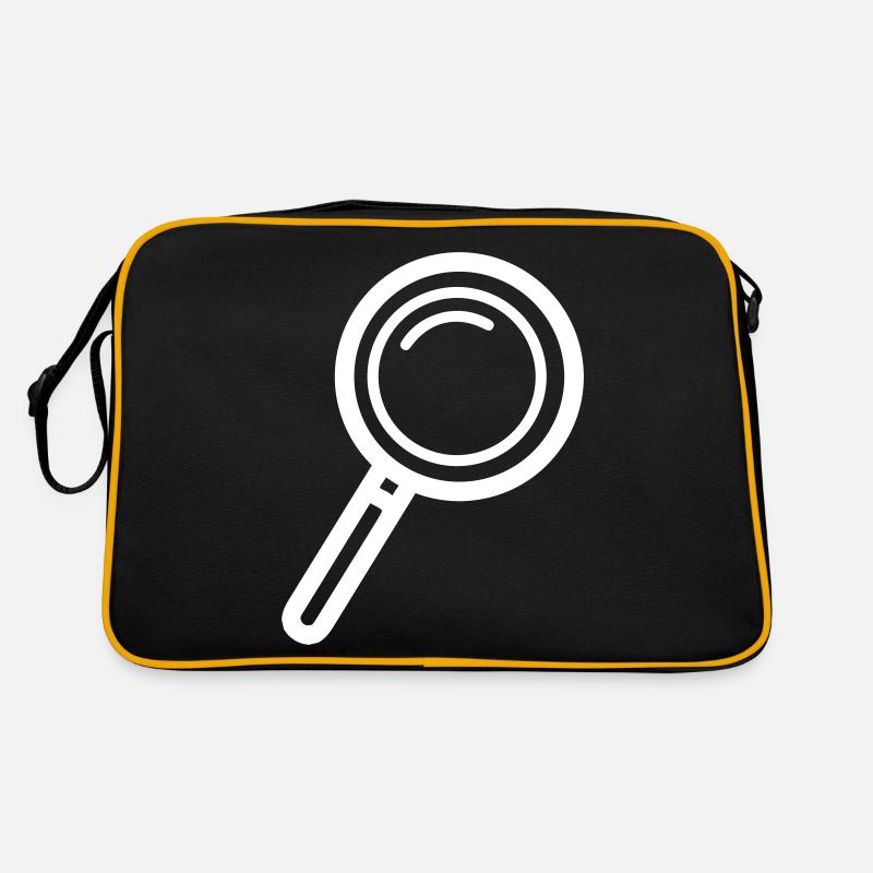 Magnifier Icon Retro Bag