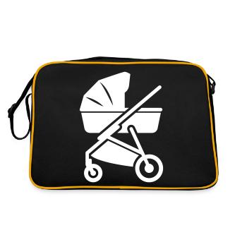 Stroller baby - Retro Bag - black/gold - Back