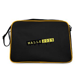 Malle 2025 - Sac Retro - noir/or - Dos