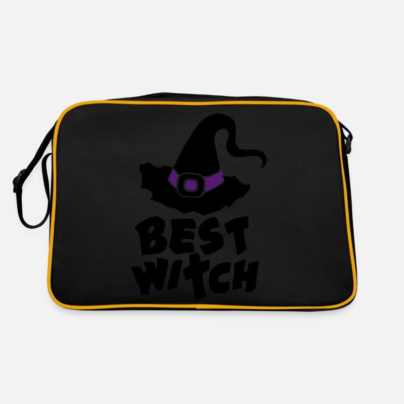 Best Witch, Witchcraft, Halloween, Magic, Hat Sac Retro