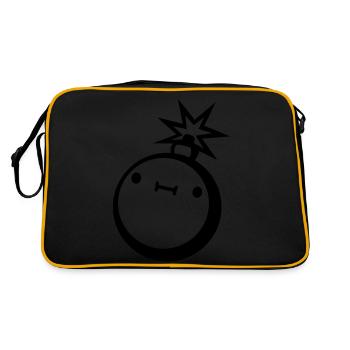 clipart bombe mignonne - Sac Retro - noir/or - Dos